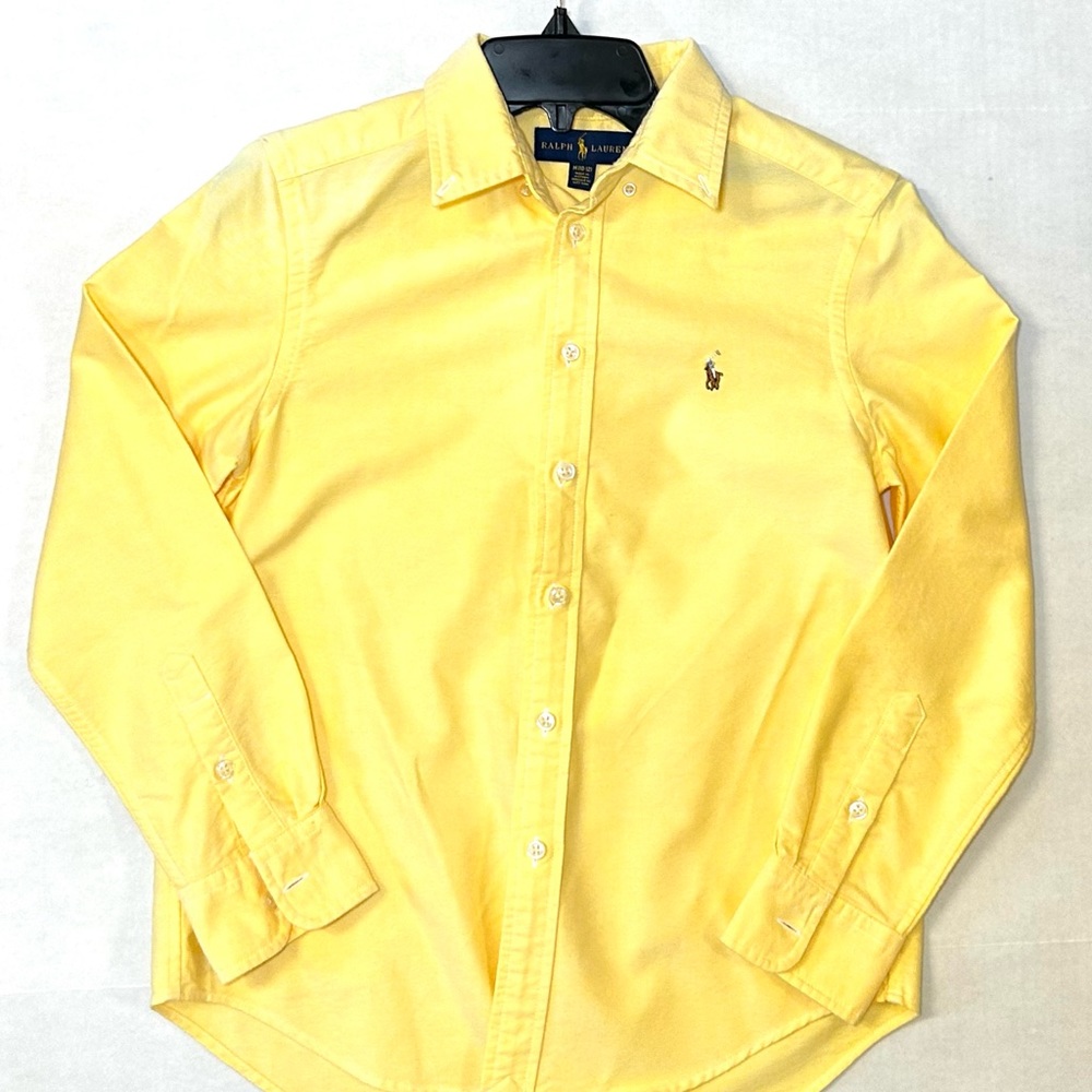 Ralph Lauren Yellow Kids Button Down Shirt